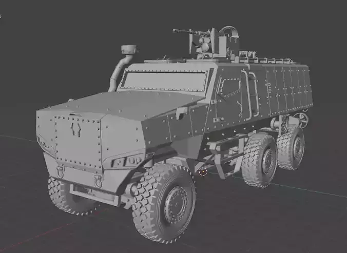 PMPV MiSu Armored Vehicle - 35th Scale 3D print model