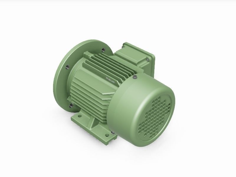 80 B35 Left IEC electric motor - 3D CAD model 3D model_3