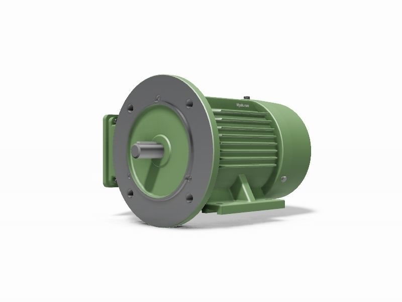 80 B35 Left IEC electric motor - 3D CAD model 3D model_1