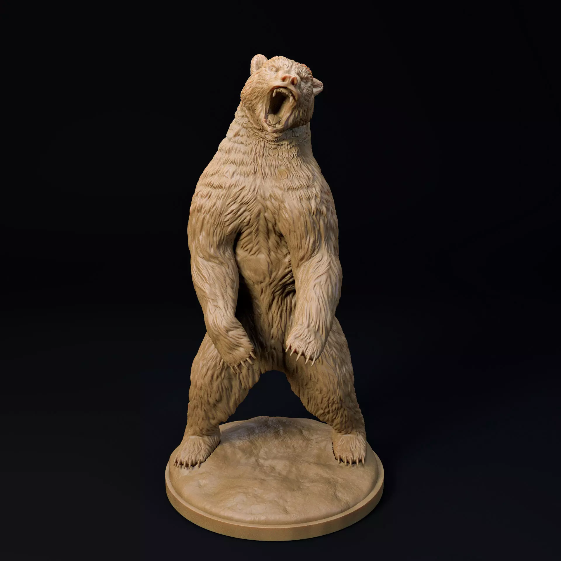 Arctodus Simus Short faced bear rear up pre-supported 3D print model