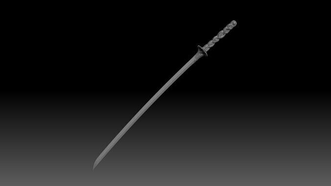 Cursed Sword - Nightreign weapon 3D print model 3D print model