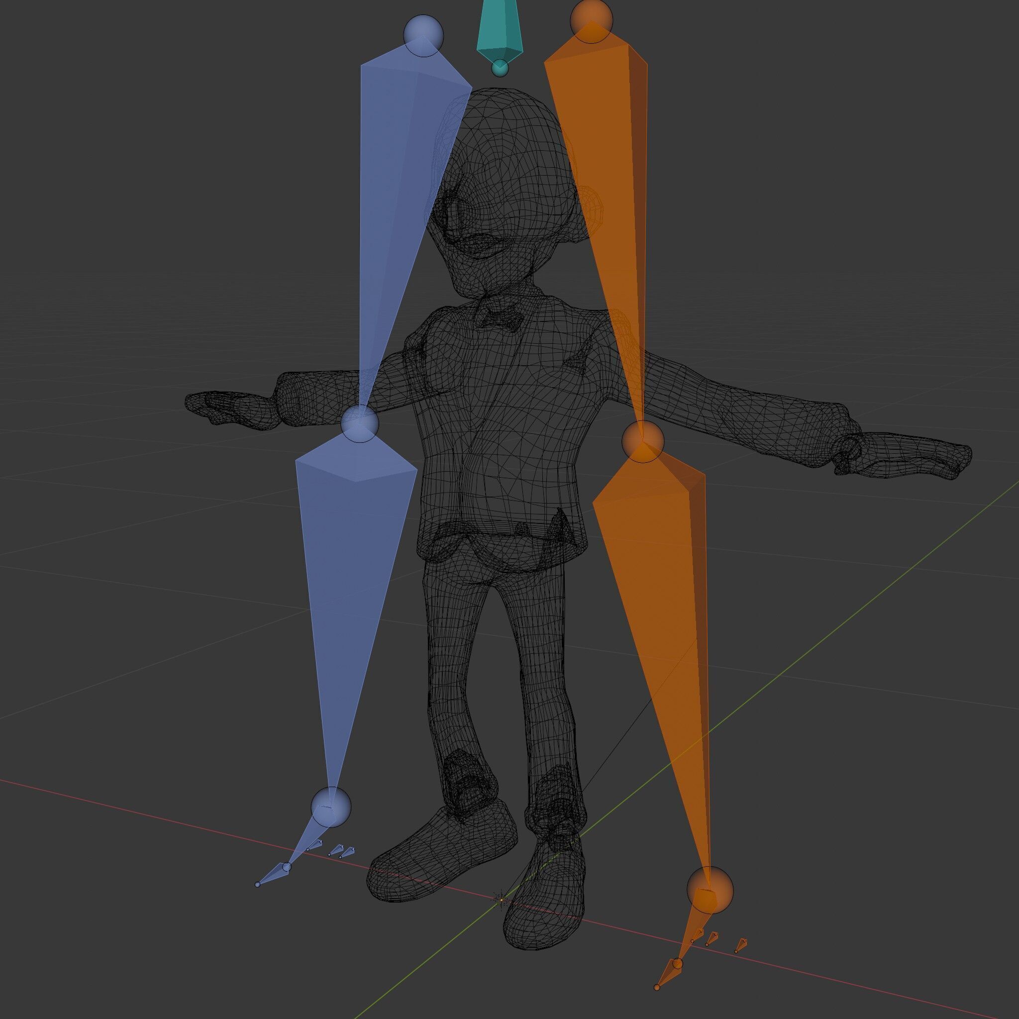 Red Suit Character Rigged and Animated for Games and VR Low-poly 3D model_7