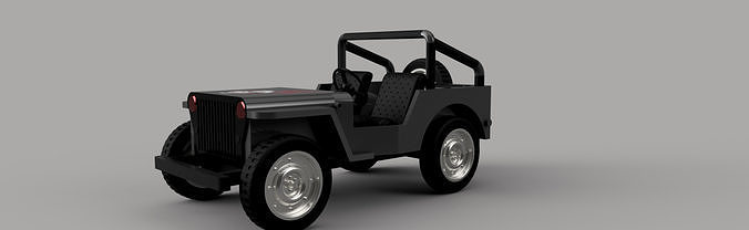  FUSION360 STYLIZED JEEP CGI READY OFFROAD VEHICLE 3D MODEL 3D model