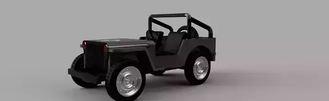  FUSION360 STYLIZED JEEP CGI READY OFFROAD VEHICLE 3D MODEL
