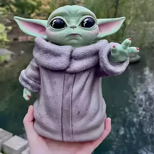 Grogu Baby Yoda Sculpture Figure