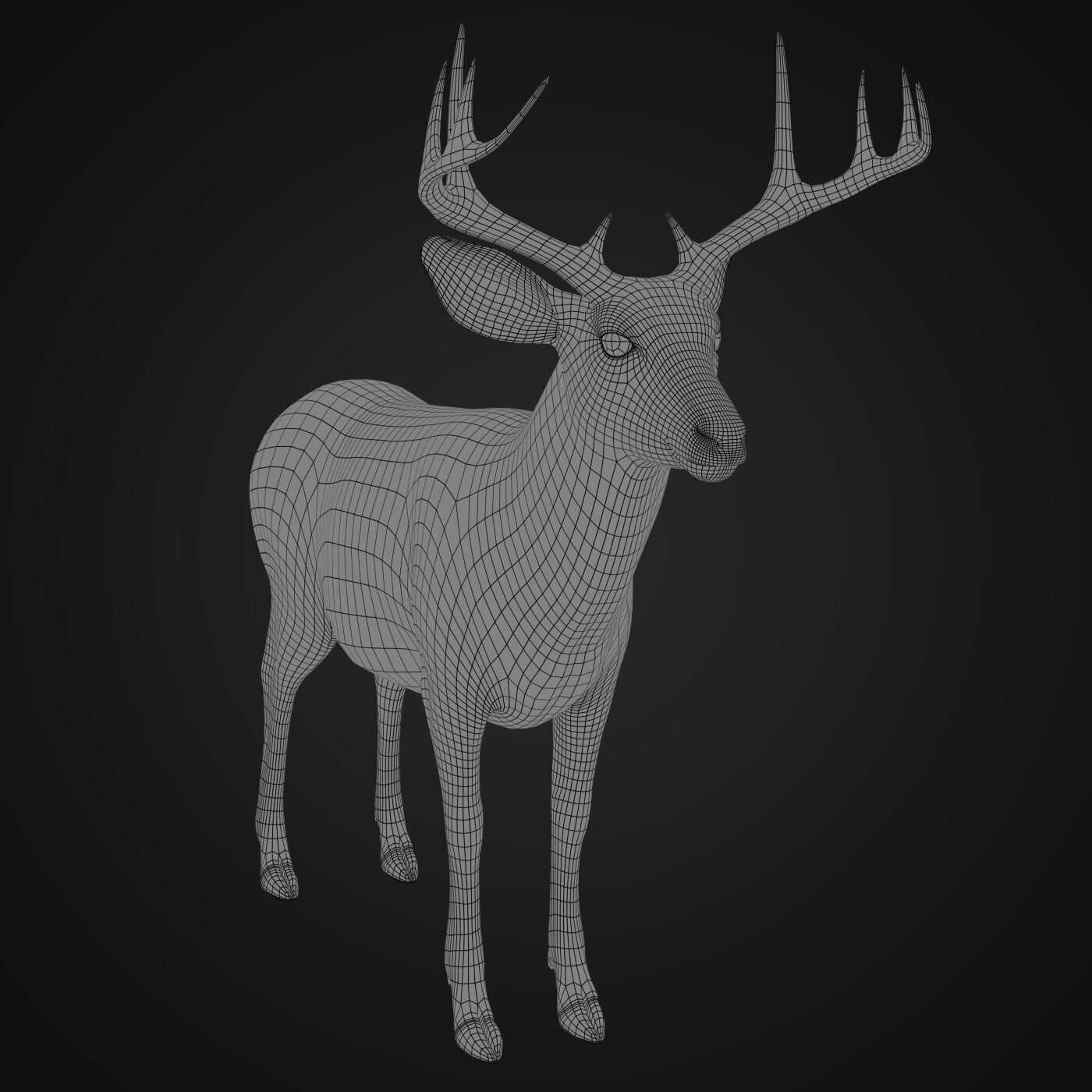 Deer 2 RIG XGEN CORE 3D model_10