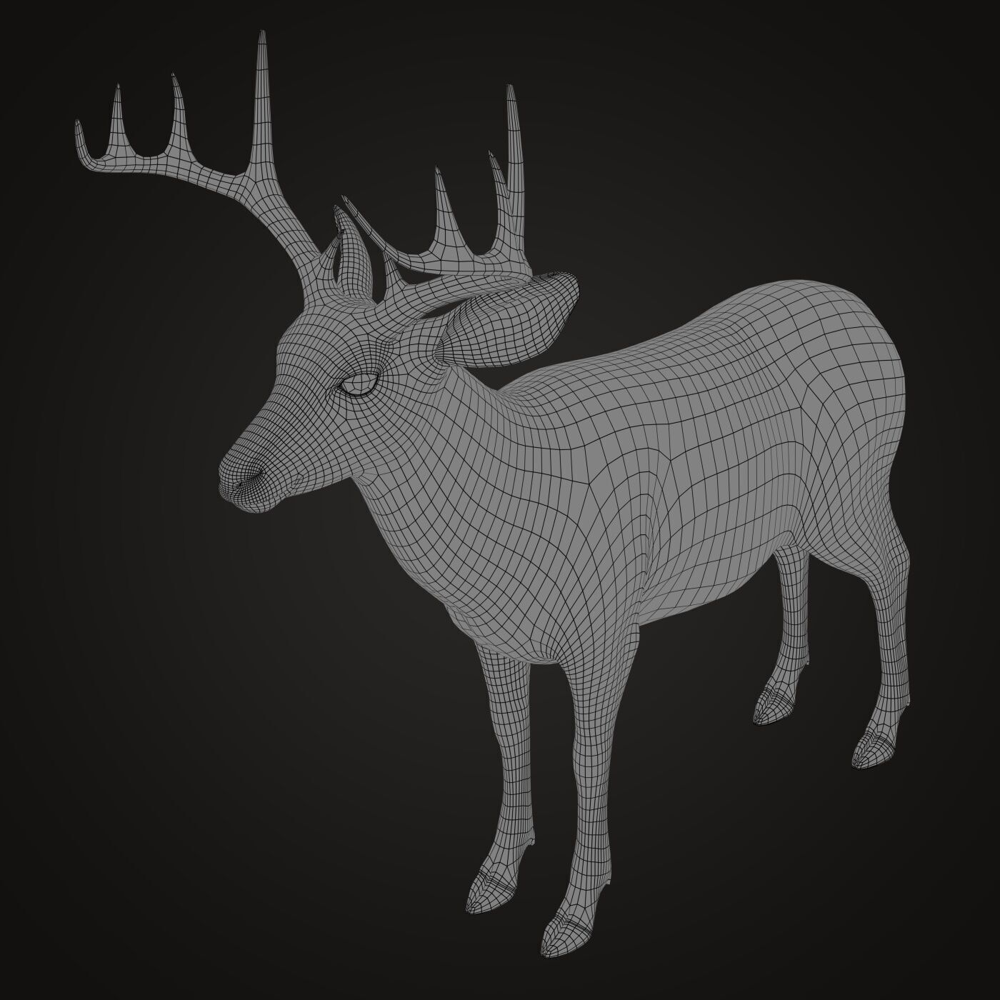 Deer 2 RIG XGEN CORE 3D model_12