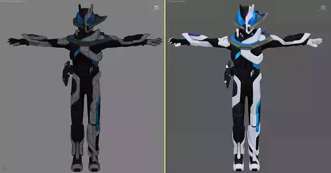 Kamen Rider Ziin 3d Model