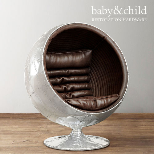ORBIT SPITFIRE LEATHER CHAIR 3D model