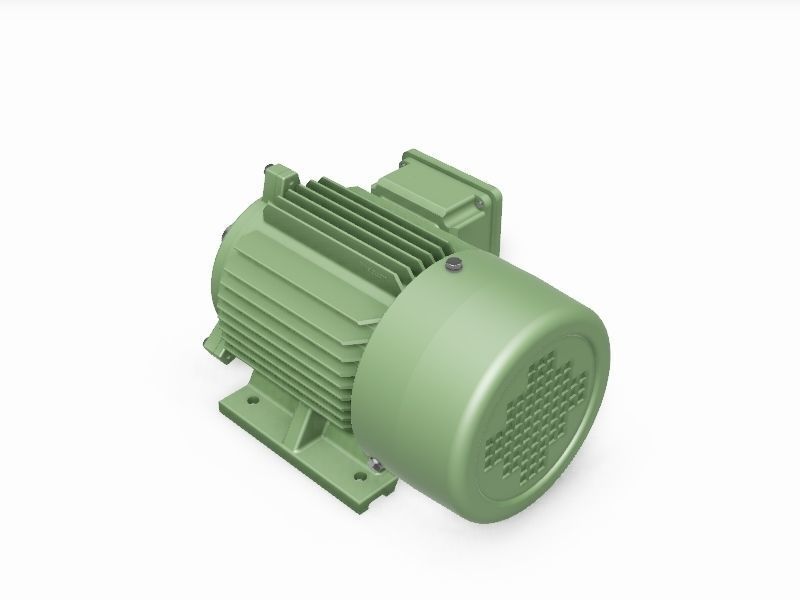 90L B3 Left IEC electric motor - 3D CAD library 3D model_3