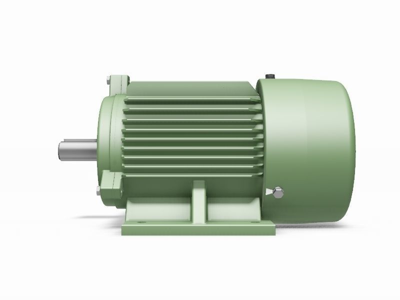 90L B3 Left IEC electric motor - 3D CAD library 3D model_2