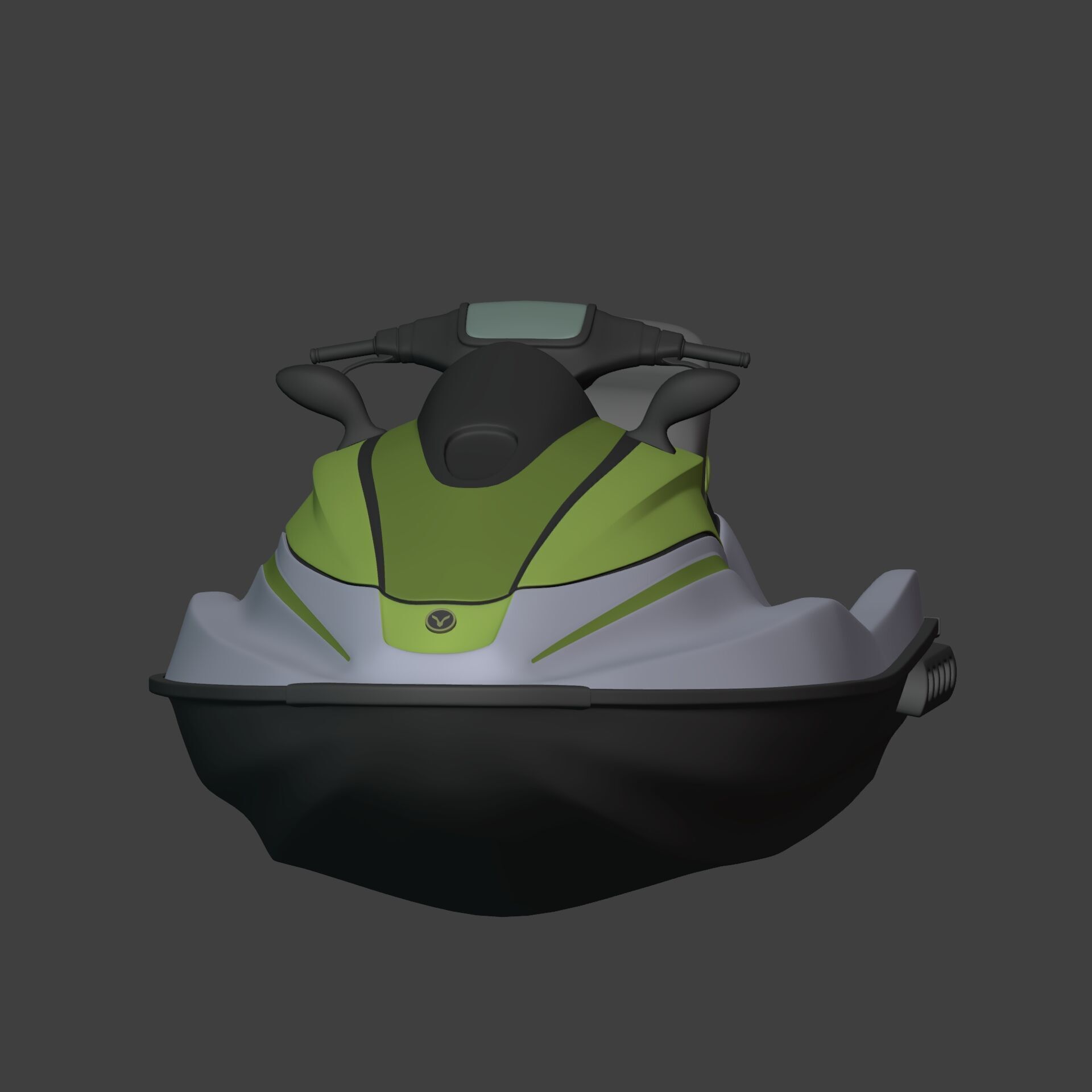 Generic Jetski - Jet Ski - Watercraft Low-poly 3D model_3