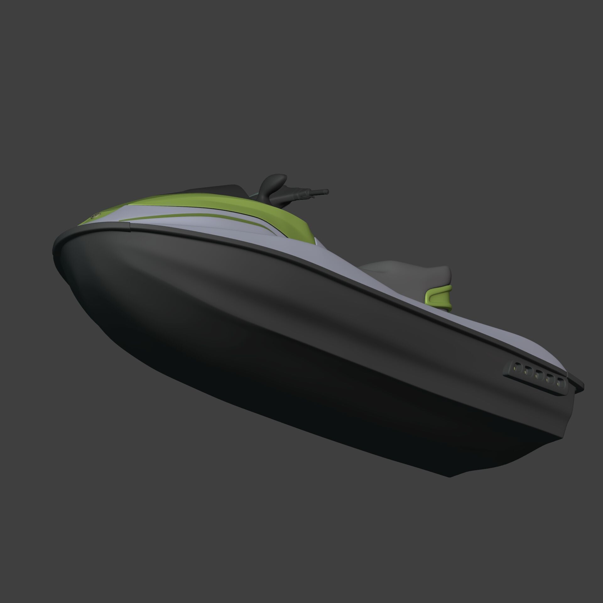 Generic Jetski - Jet Ski - Watercraft Low-poly 3D model_11