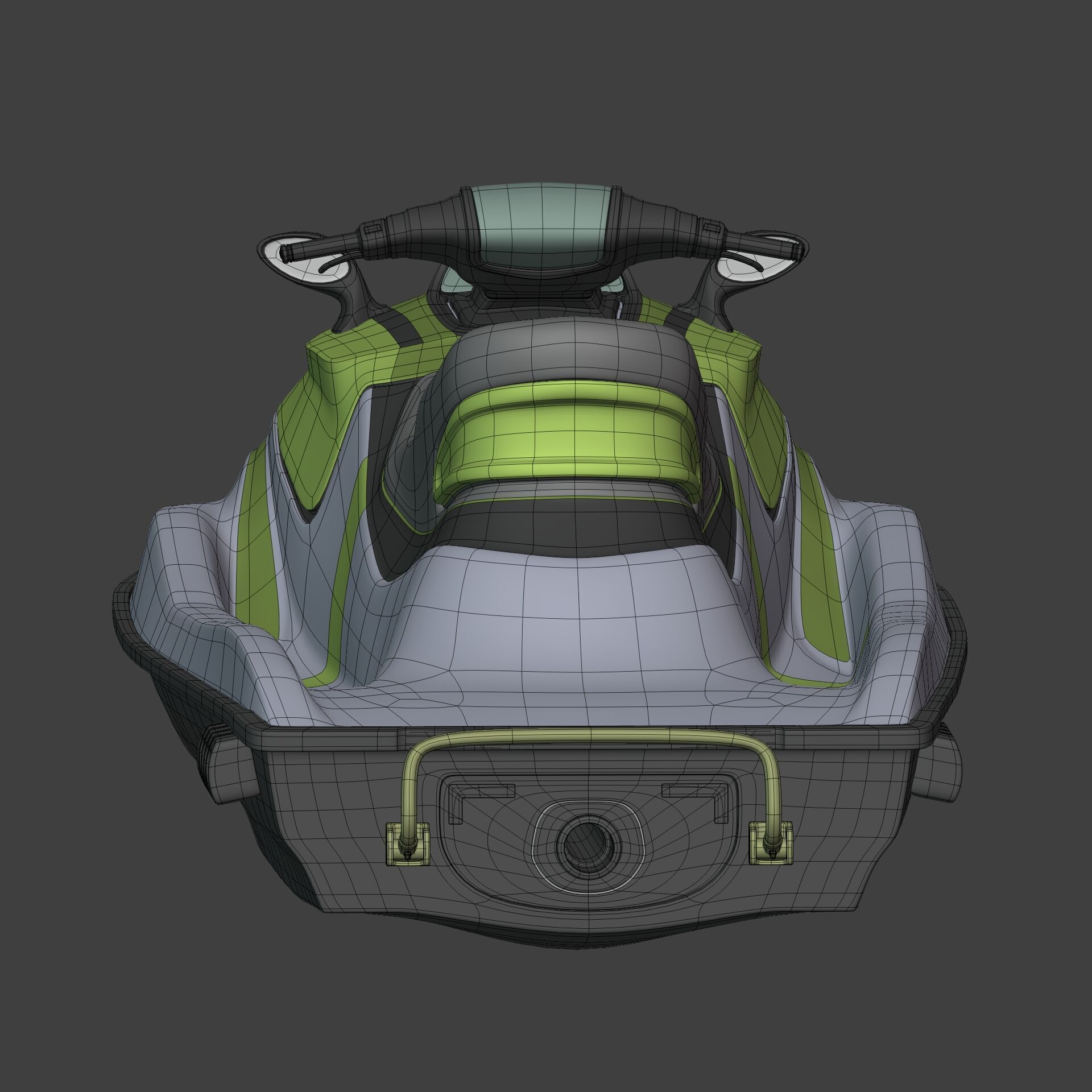Generic Jetski - Jet Ski - Watercraft Low-poly 3D model_8