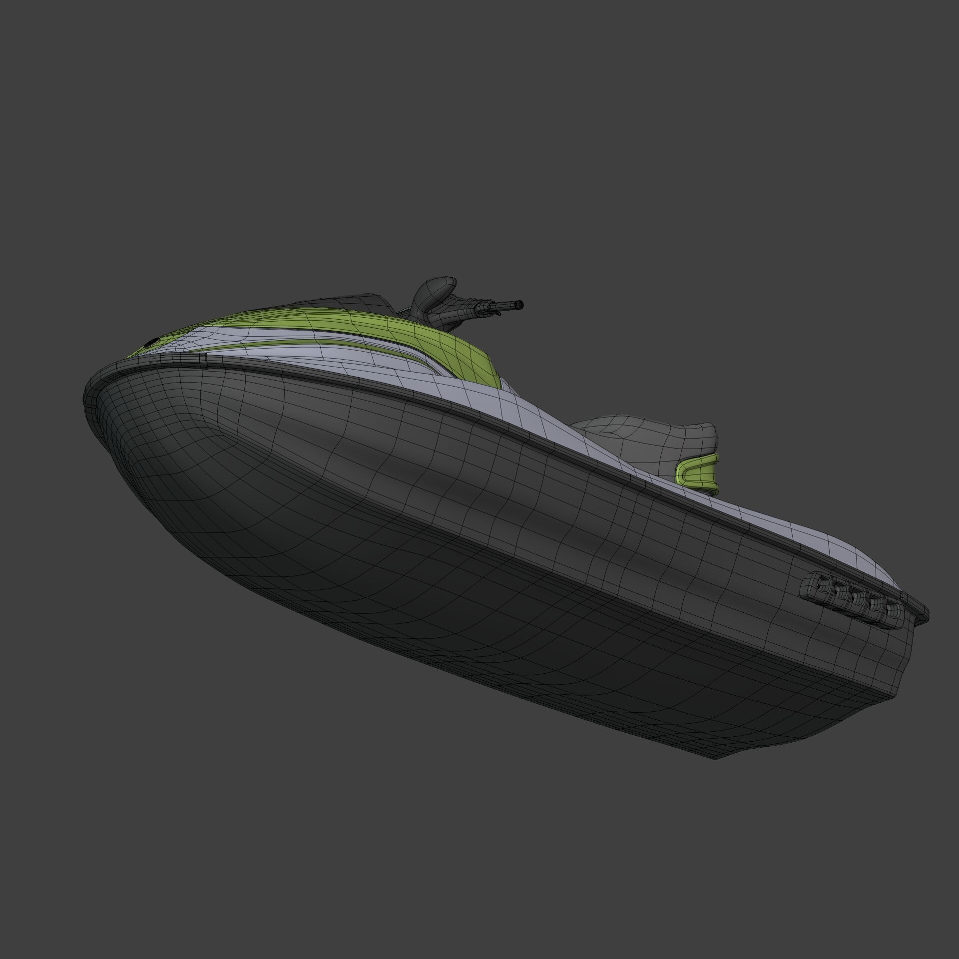 Generic Jetski - Jet Ski - Watercraft Low-poly 3D model_12