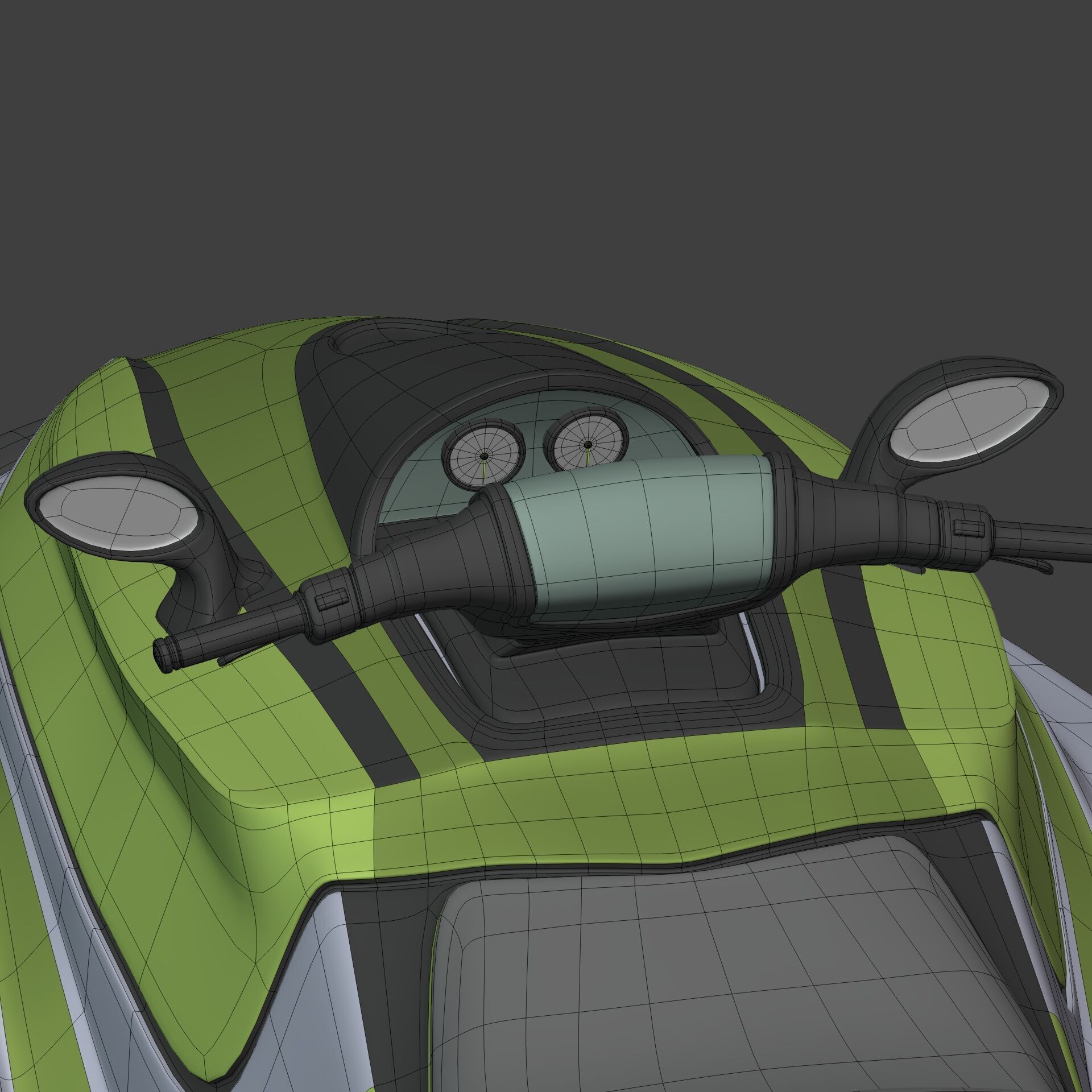 Generic Jetski - Jet Ski - Watercraft Low-poly 3D model_14