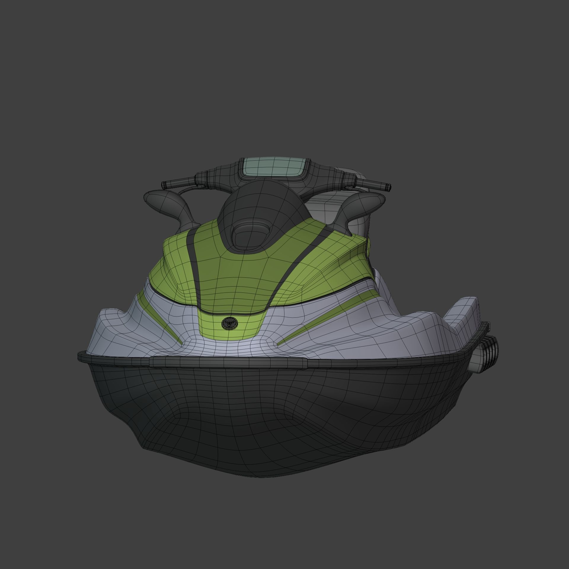 Generic Jetski - Jet Ski - Watercraft Low-poly 3D model_4