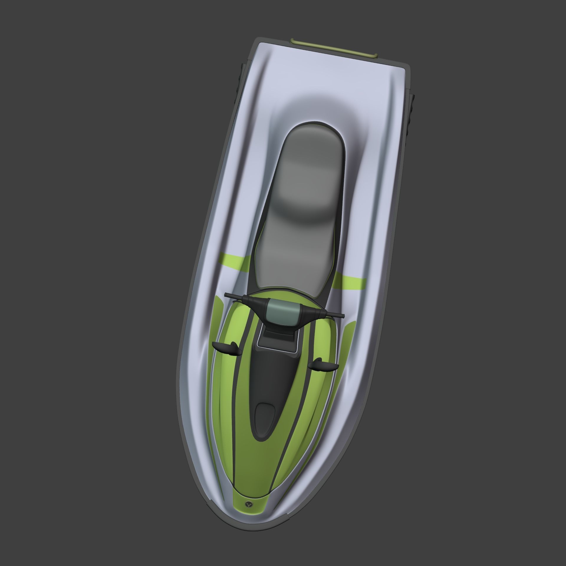 Generic Jetski - Jet Ski - Watercraft Low-poly 3D model_9