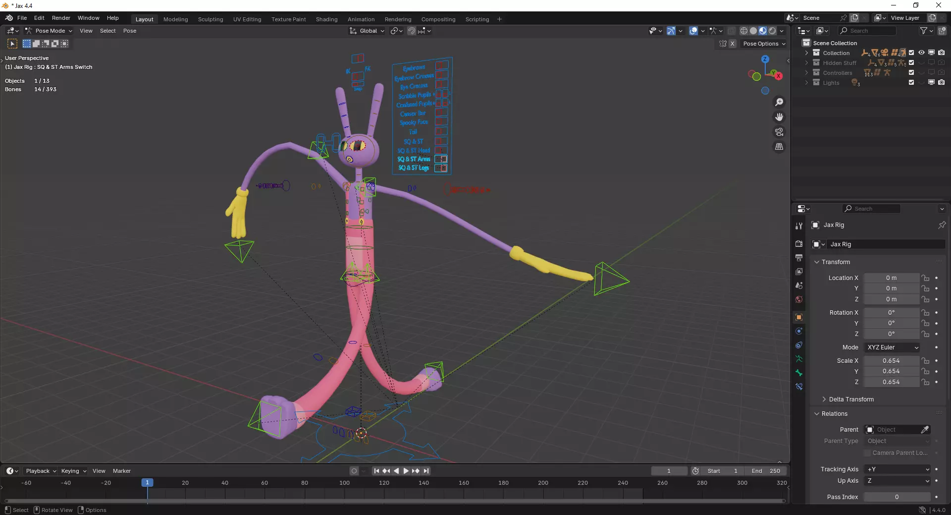 Jax - The Amazing Digital Circus Low-poly 3D model_27