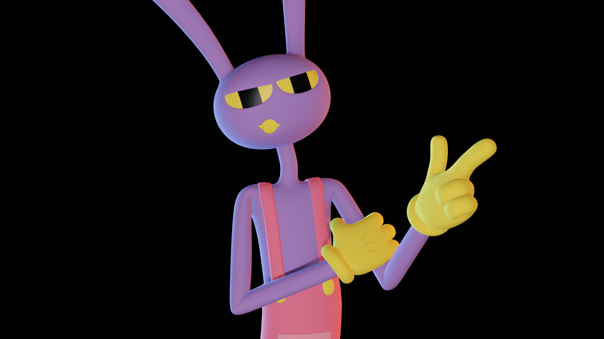 Jax - The Amazing Digital Circus Low-poly 3D model_7