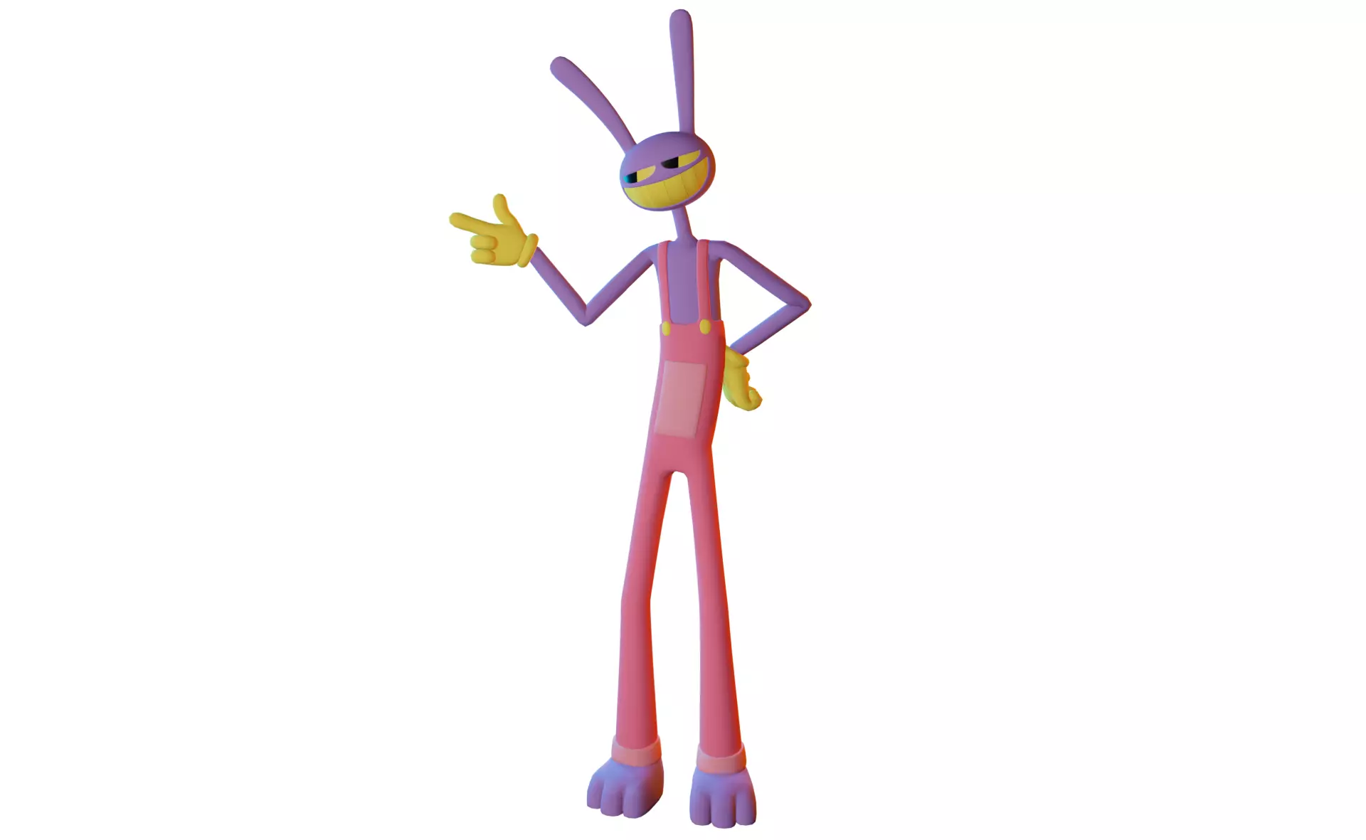 Jax - The Amazing Digital Circus Low-poly 3D model_0