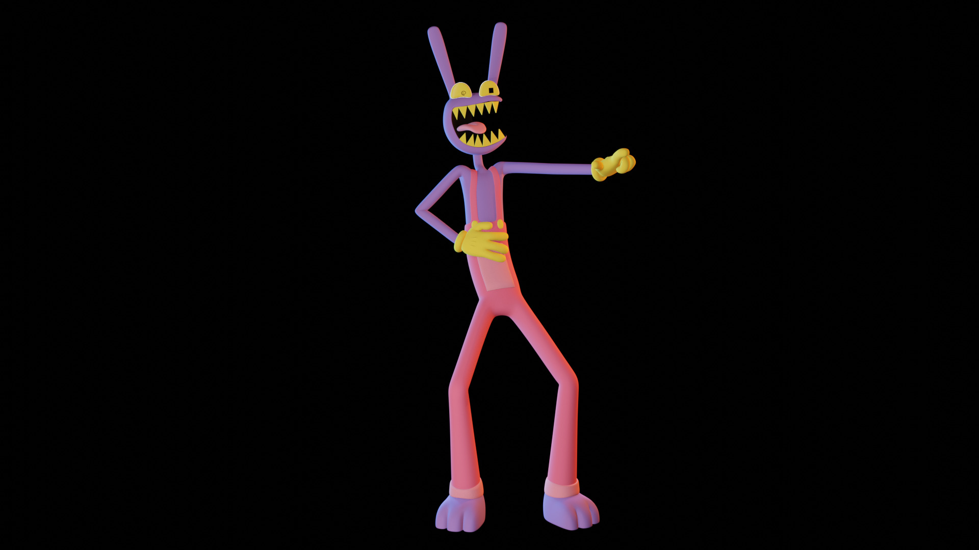 Jax - The Amazing Digital Circus Low-poly 3D model_3