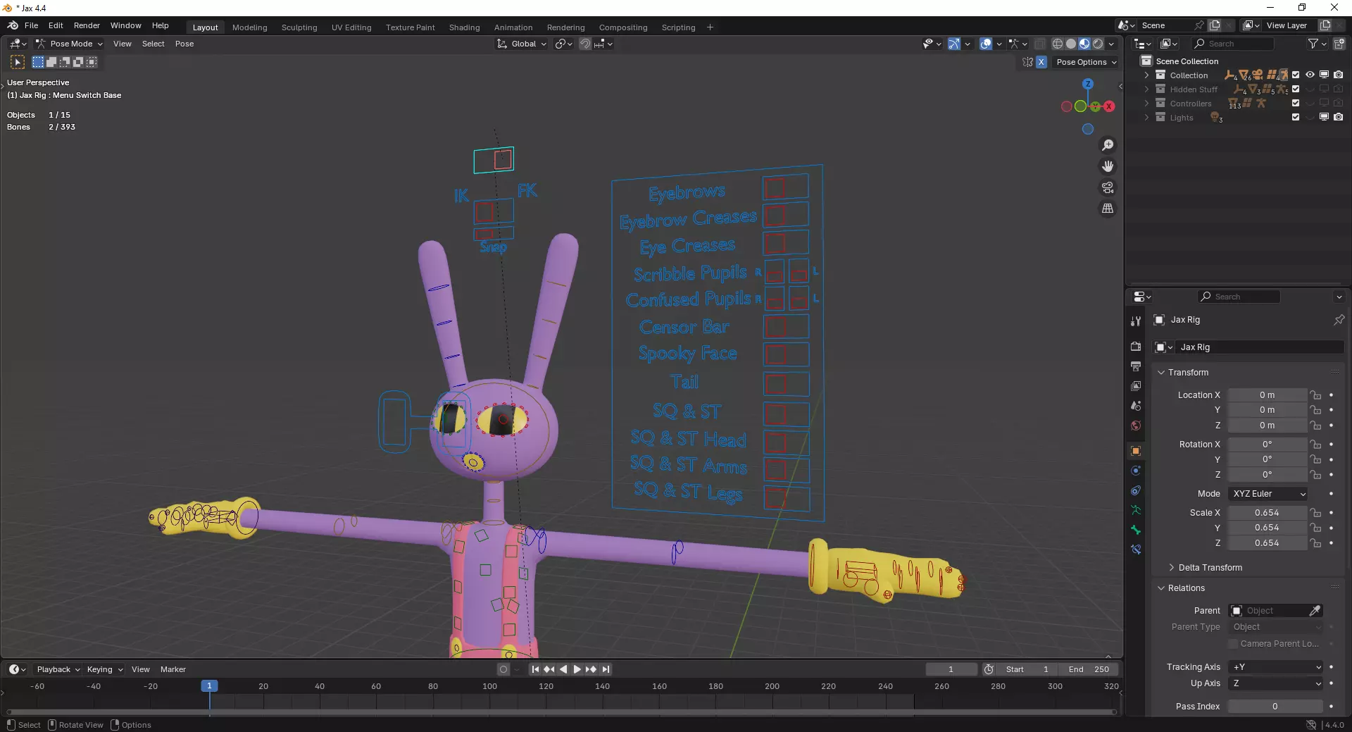 Jax - The Amazing Digital Circus Low-poly 3D model_16