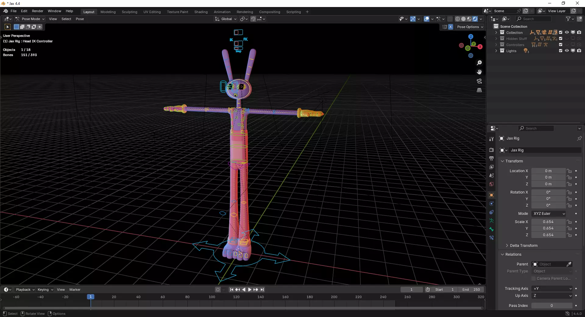 Jax - The Amazing Digital Circus Low-poly 3D model_12