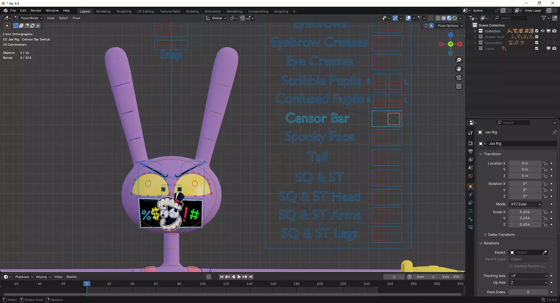 Jax - The Amazing Digital Circus Low-poly 3D model_18