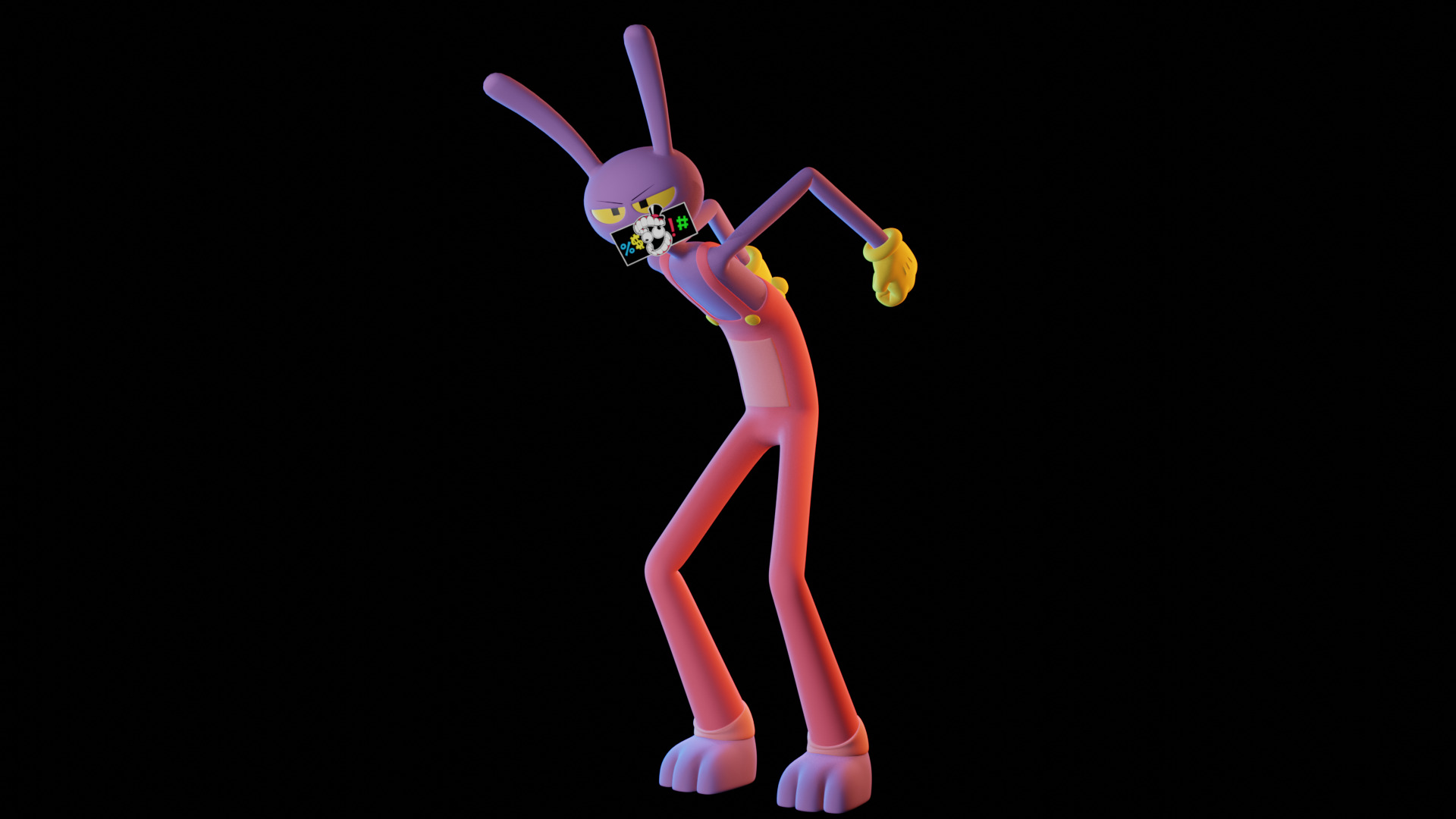 Jax - The Amazing Digital Circus Low-poly 3D model_9