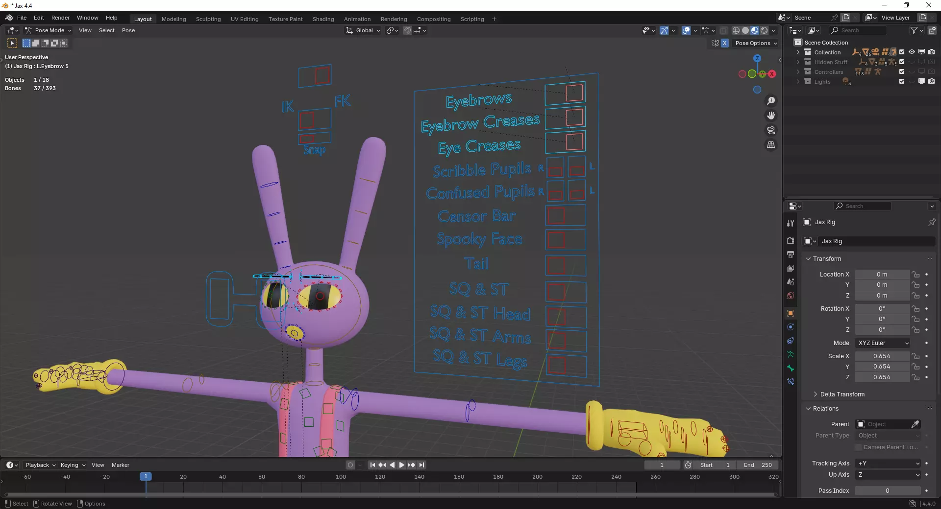 Jax - The Amazing Digital Circus Low-poly 3D model_17