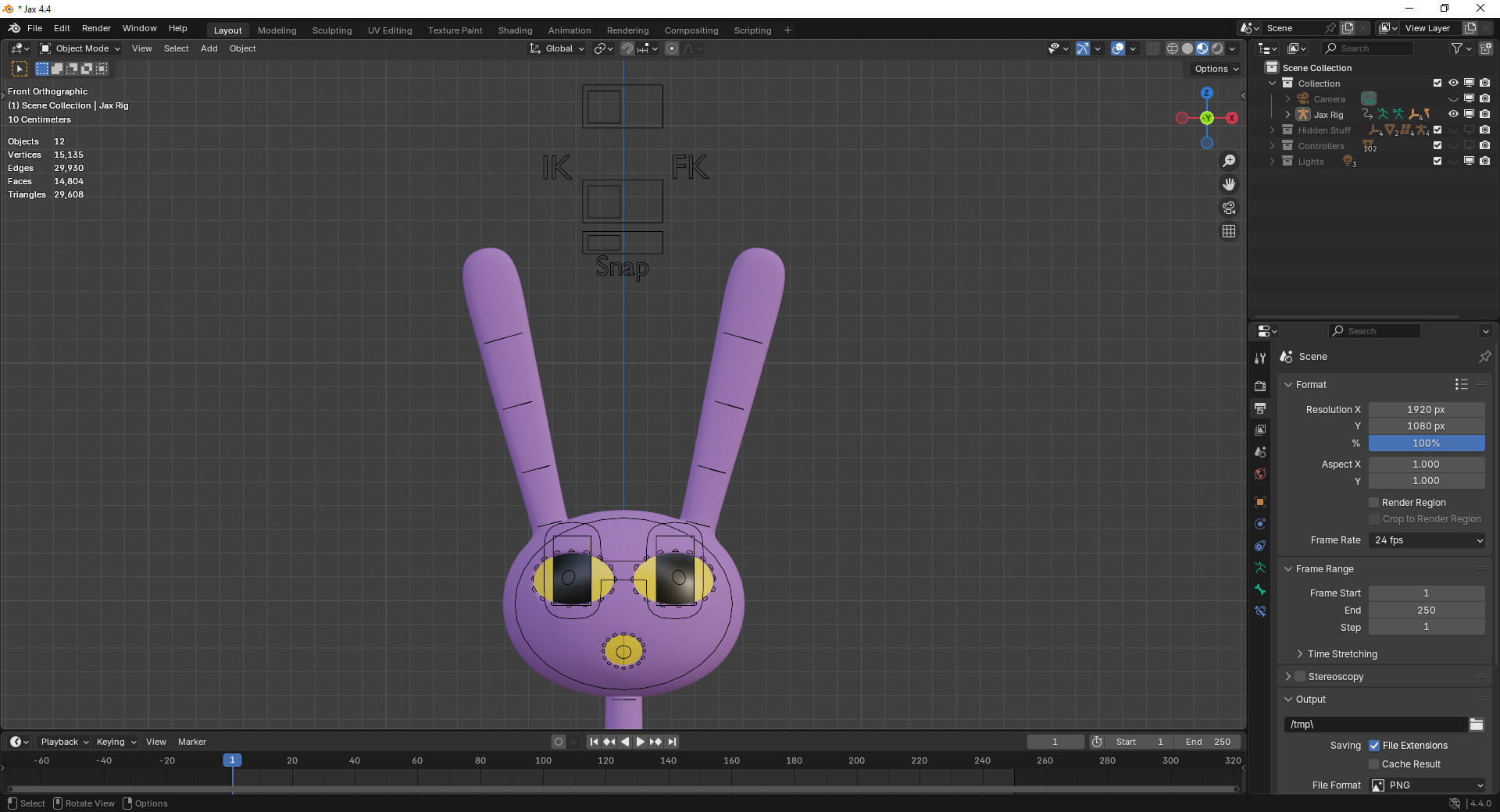 Jax - The Amazing Digital Circus Low-poly 3D model_14