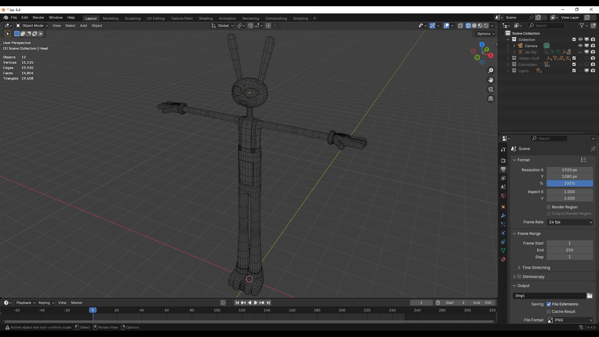 Jax - The Amazing Digital Circus Low-poly 3D model_29
