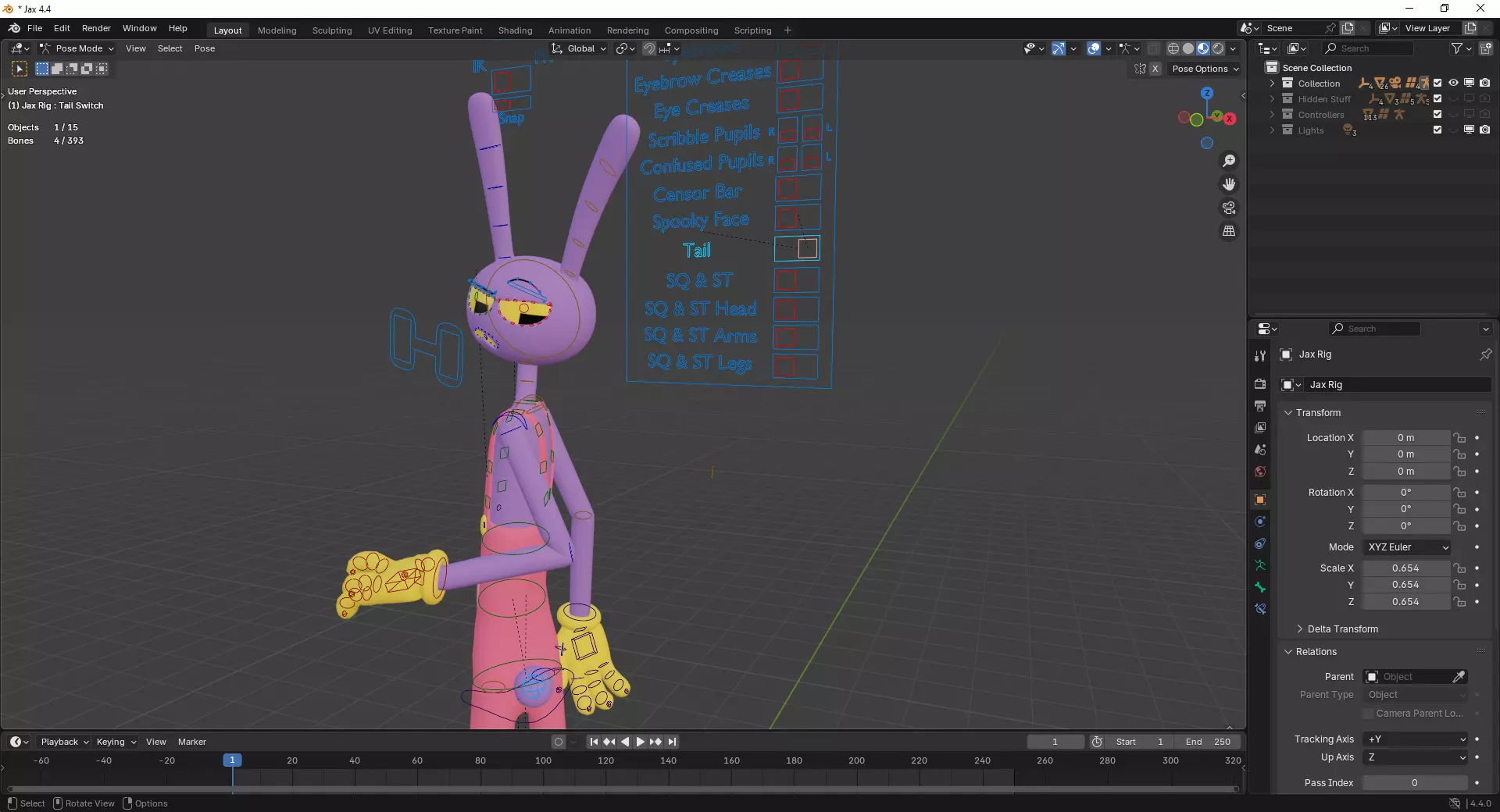 Jax - The Amazing Digital Circus Low-poly 3D model_24