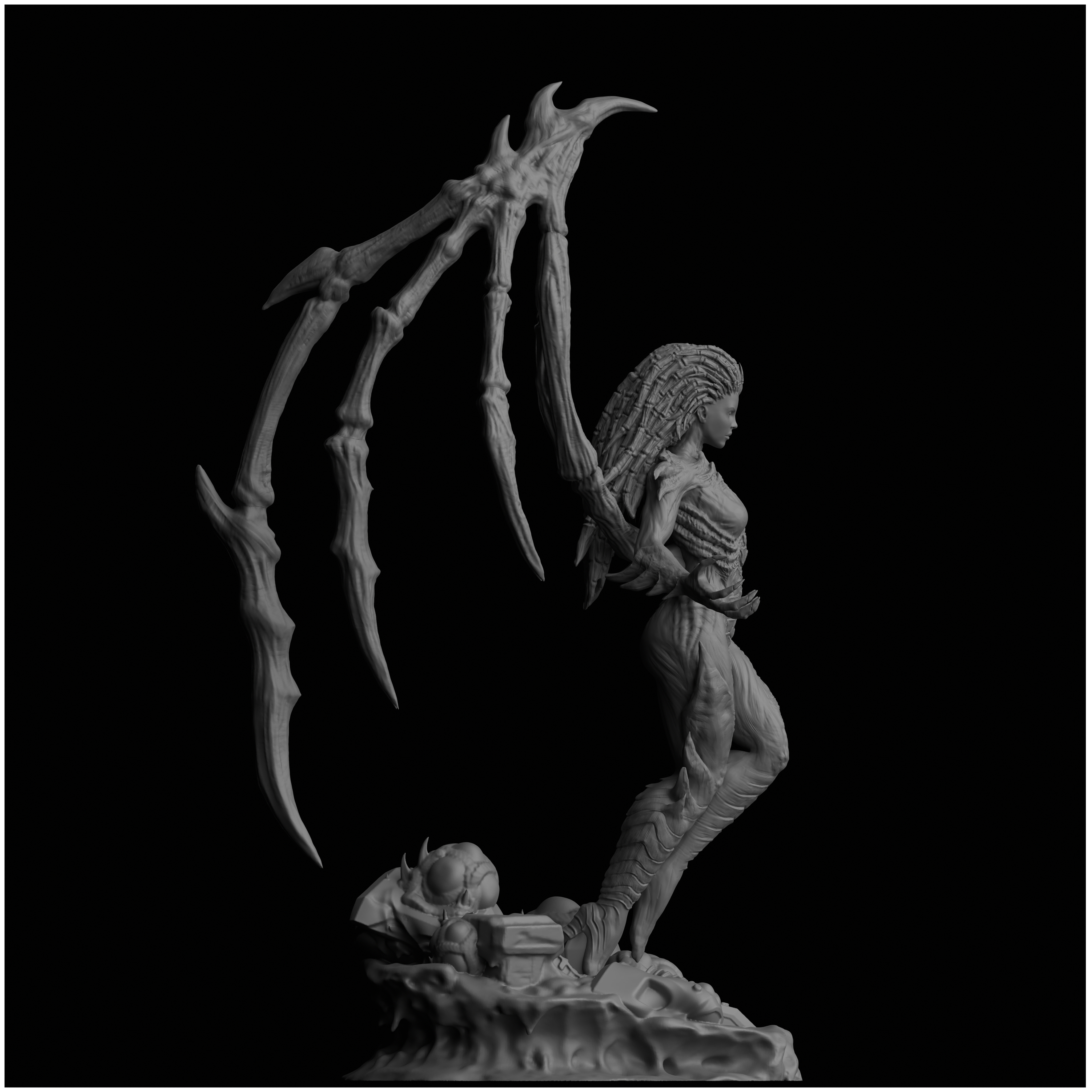 Sarah Kerrigan Queen of Blades StarCraft II 3D print model_16