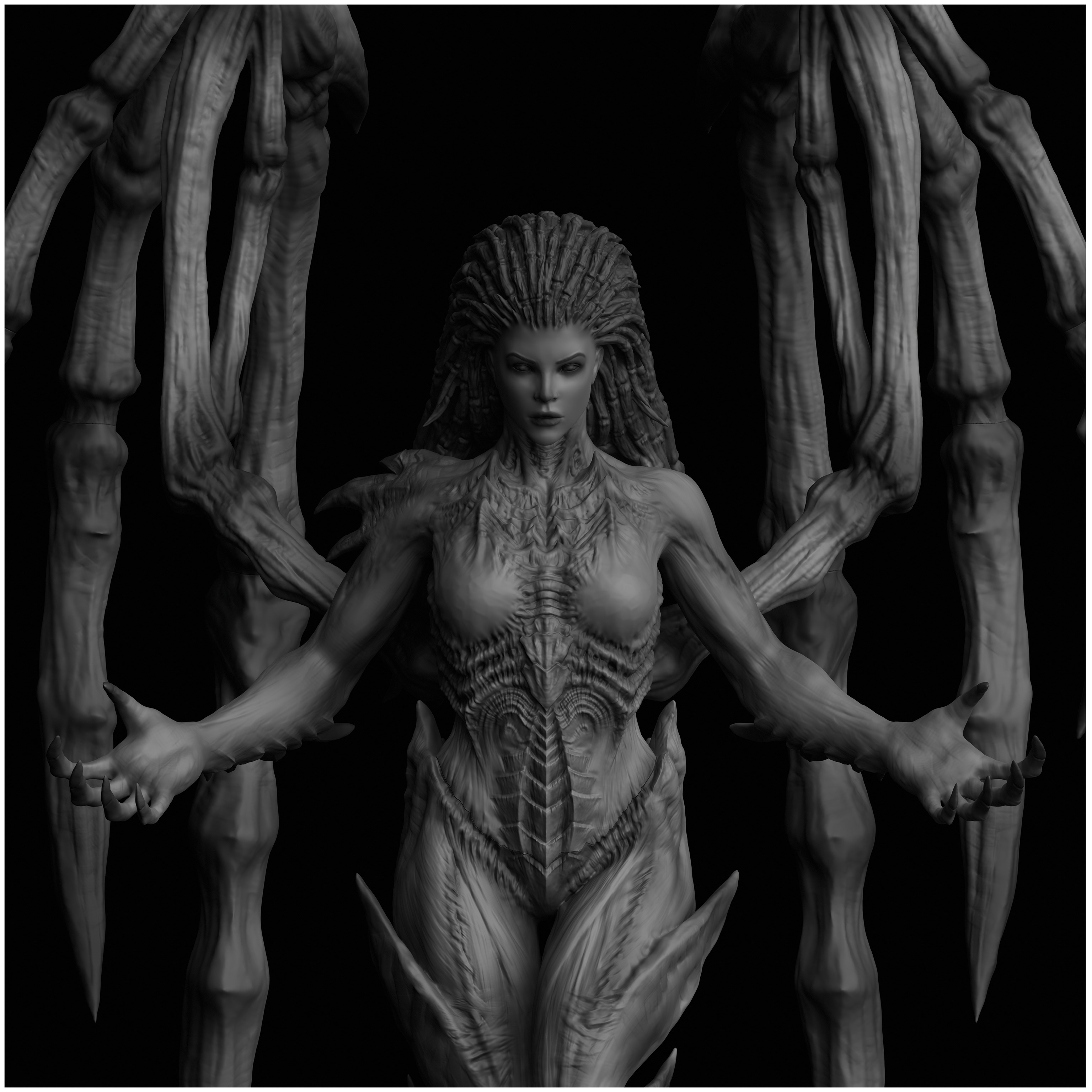 Sarah Kerrigan Queen of Blades StarCraft II 3D print model_1