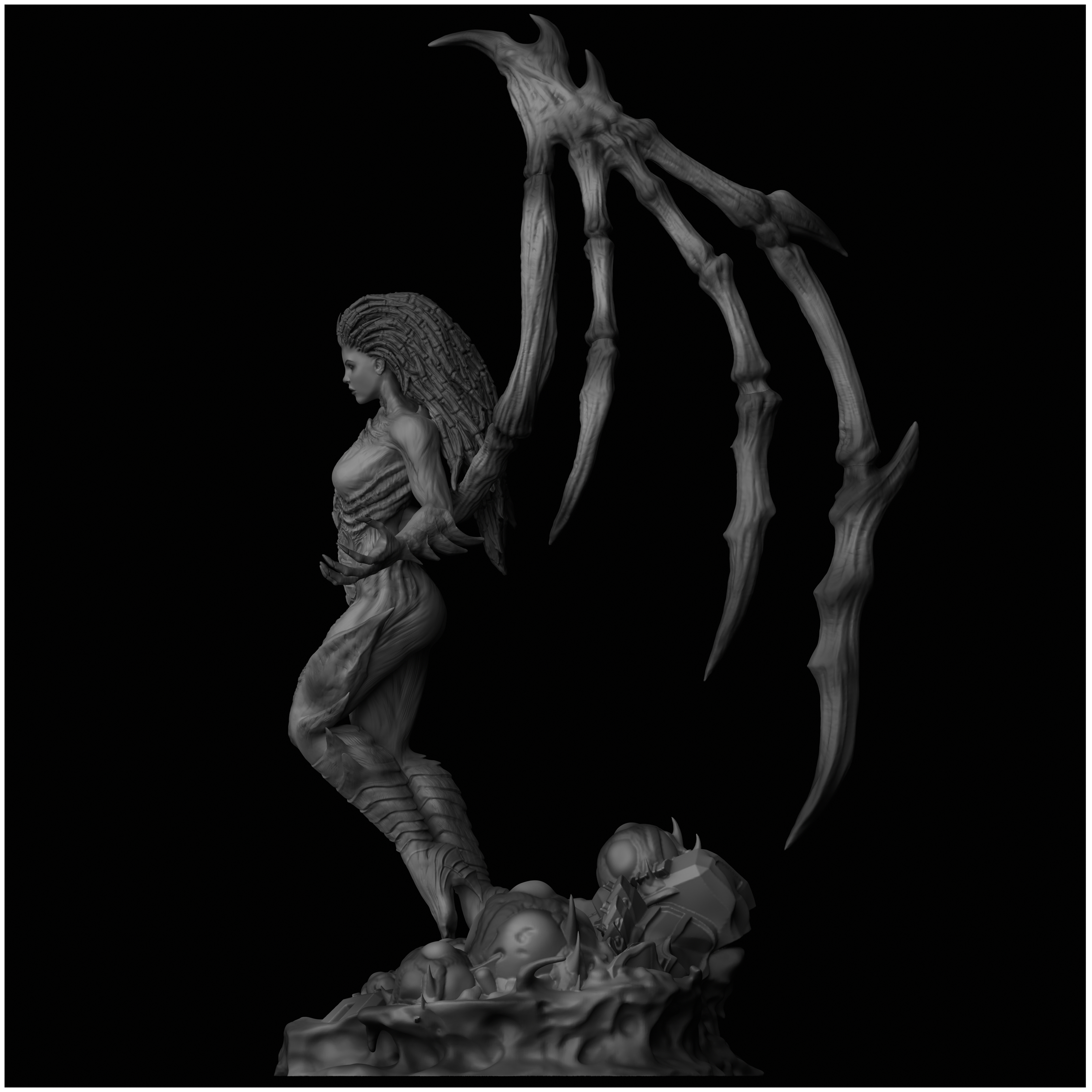 Sarah Kerrigan Queen of Blades StarCraft II 3D print model_3