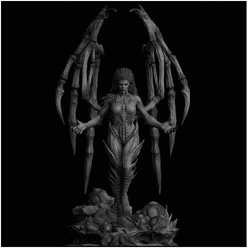 Sarah Kerrigan Queen of Blades StarCraft II 3D print model