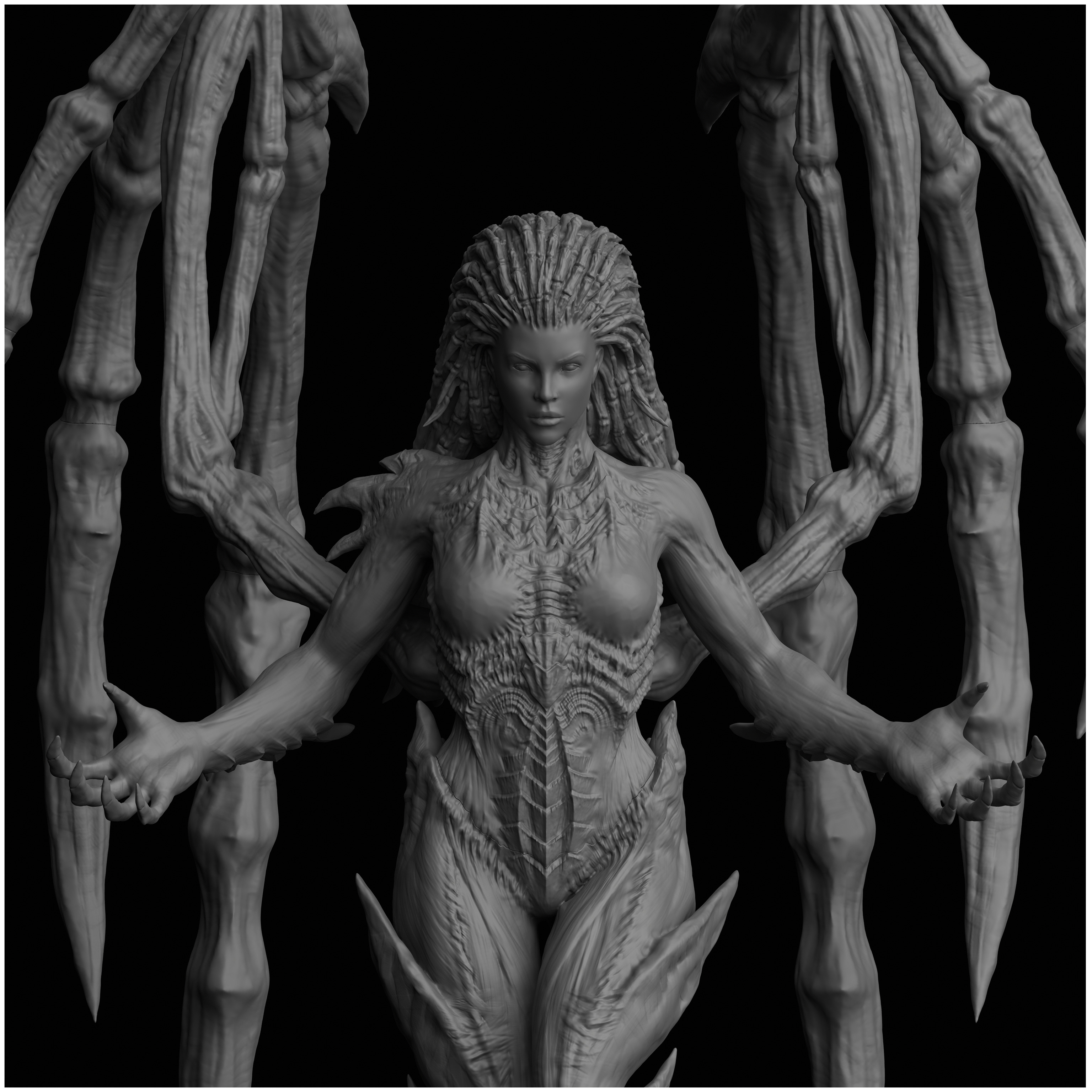 Sarah Kerrigan Queen of Blades StarCraft II 3D print model_10