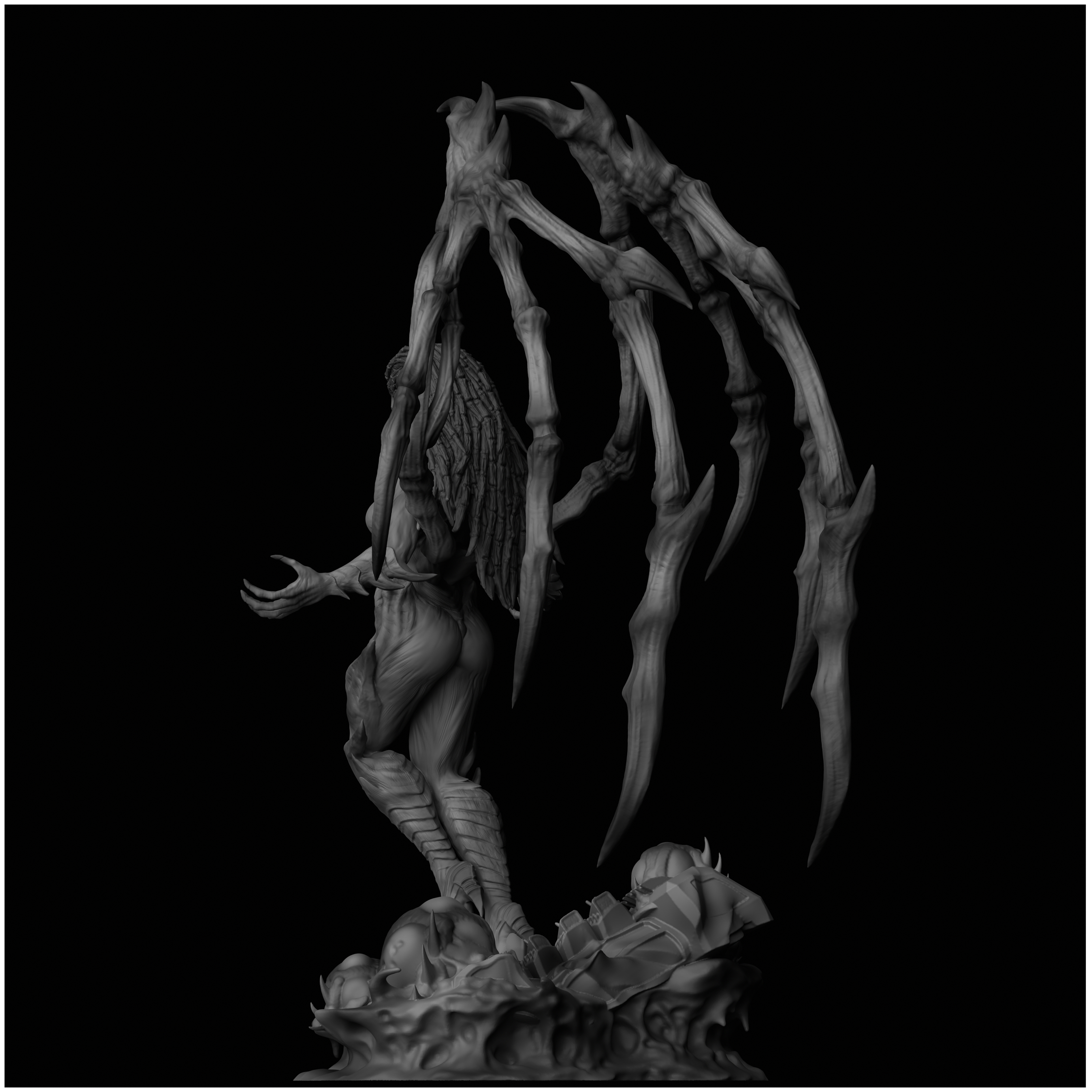 Sarah Kerrigan Queen of Blades StarCraft II 3D print model_4