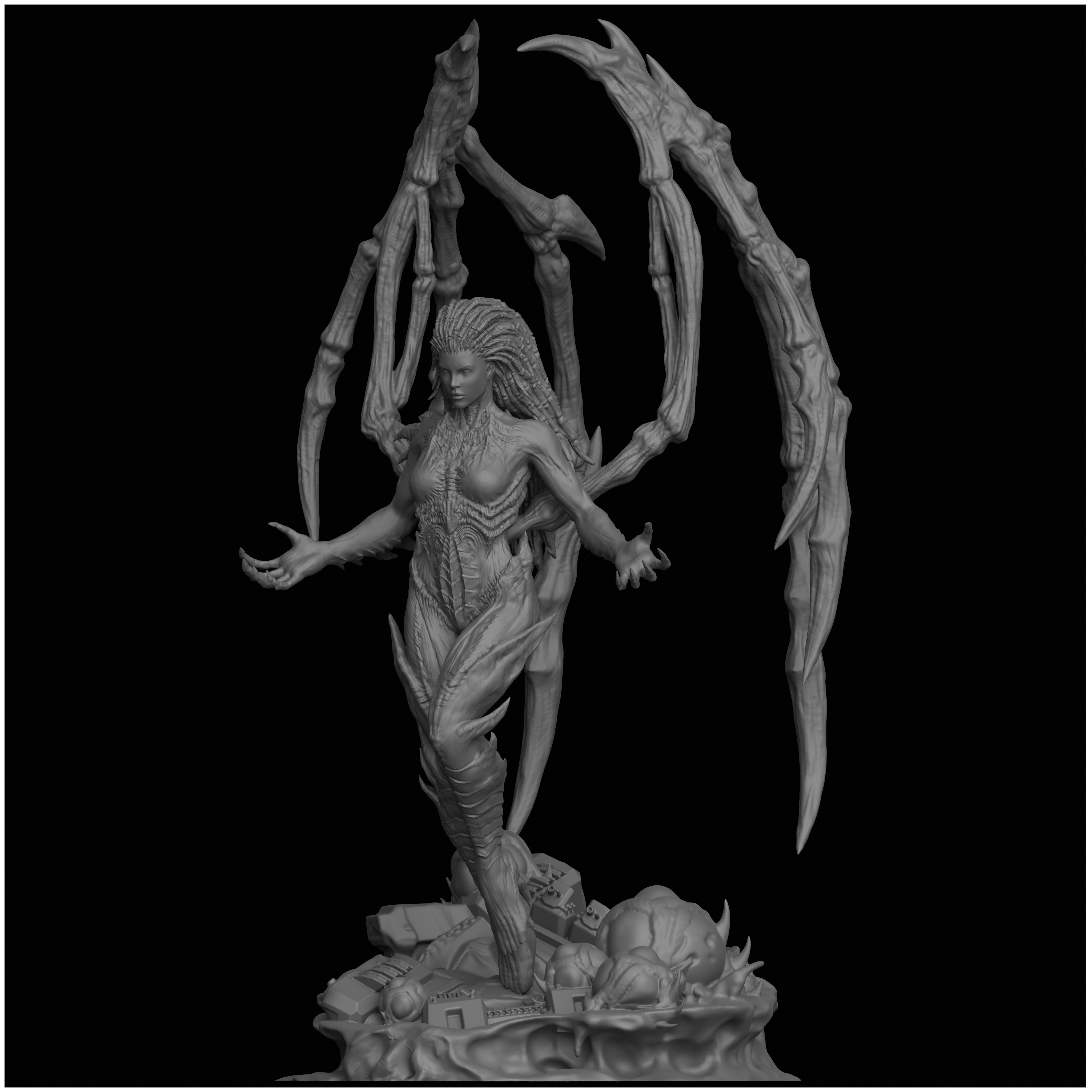 Sarah Kerrigan Queen of Blades StarCraft II 3D print model_11