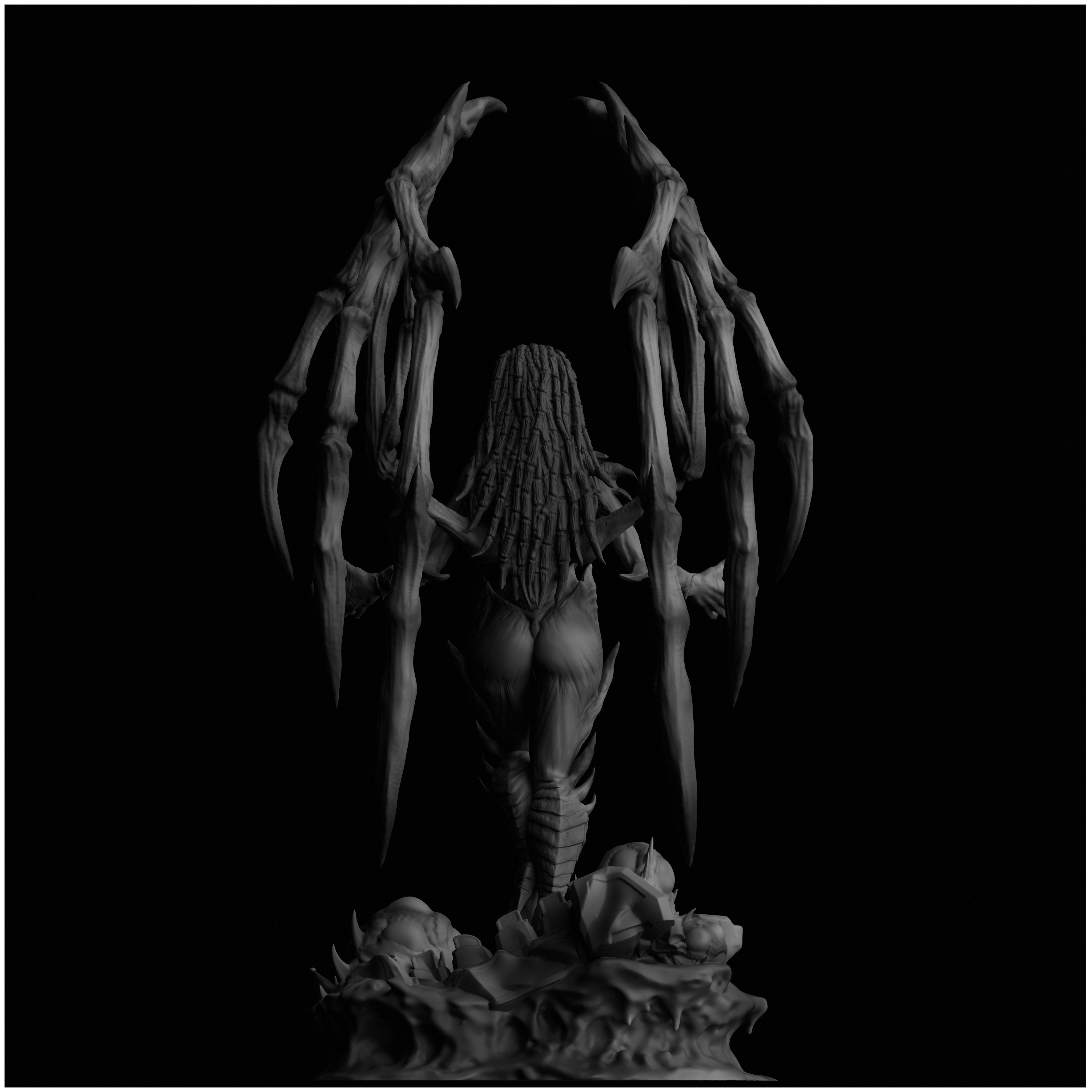 Sarah Kerrigan Queen of Blades StarCraft II 3D print model_5