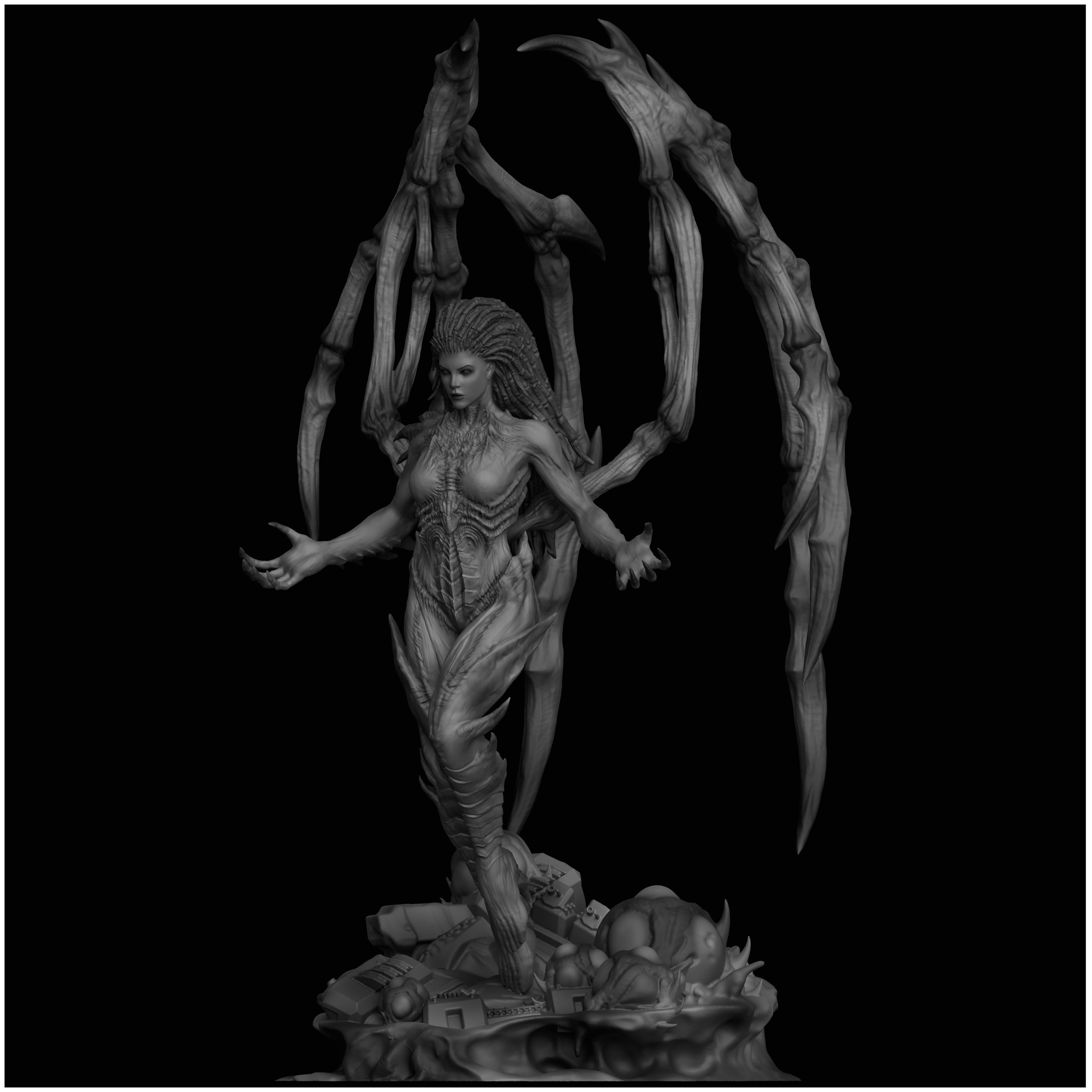 Sarah Kerrigan Queen of Blades StarCraft II 3D print model_2