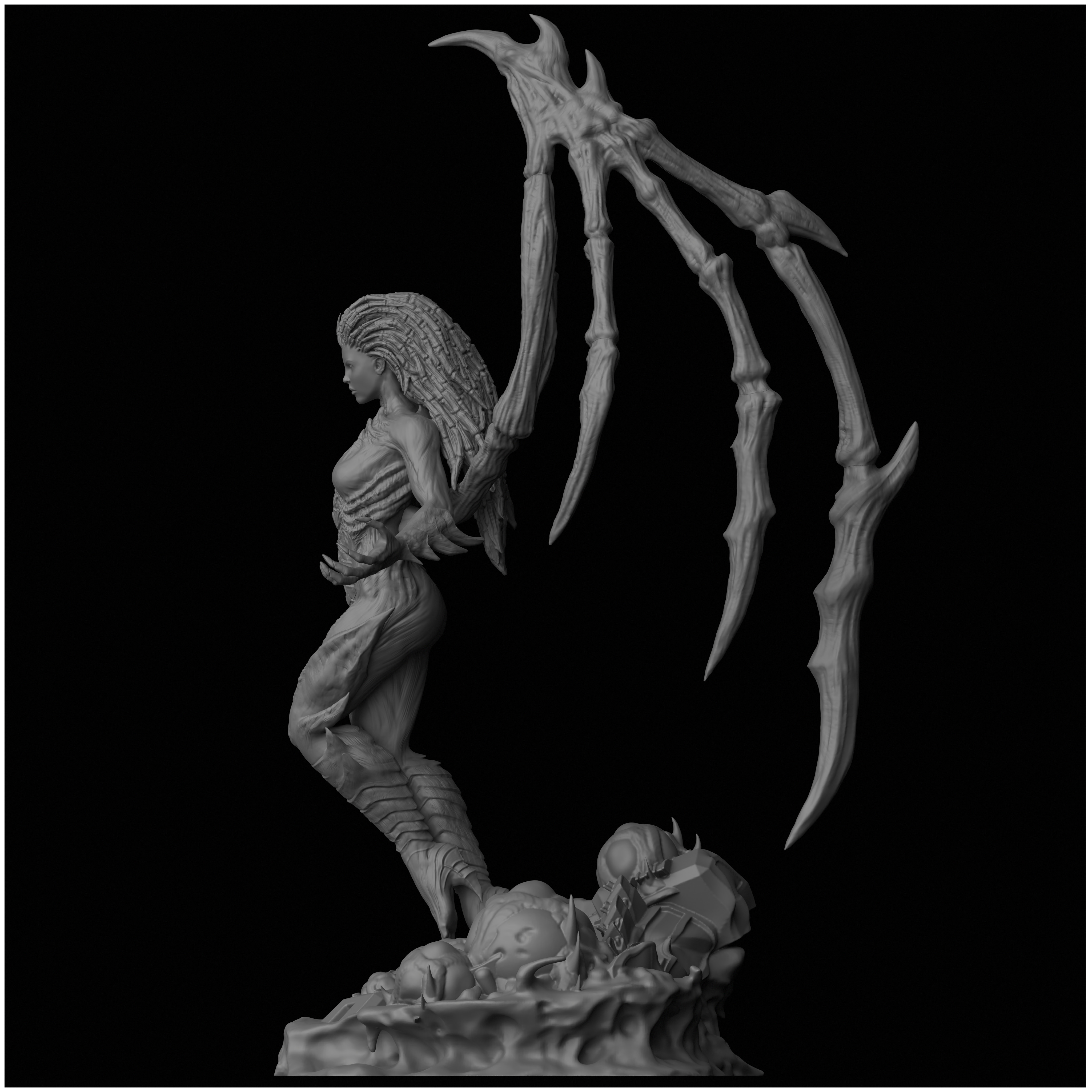 Sarah Kerrigan Queen of Blades StarCraft II 3D print model_12