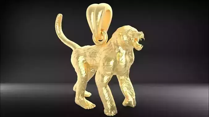 Baboon Pendant Necklace Charm Bracelet Jewelry