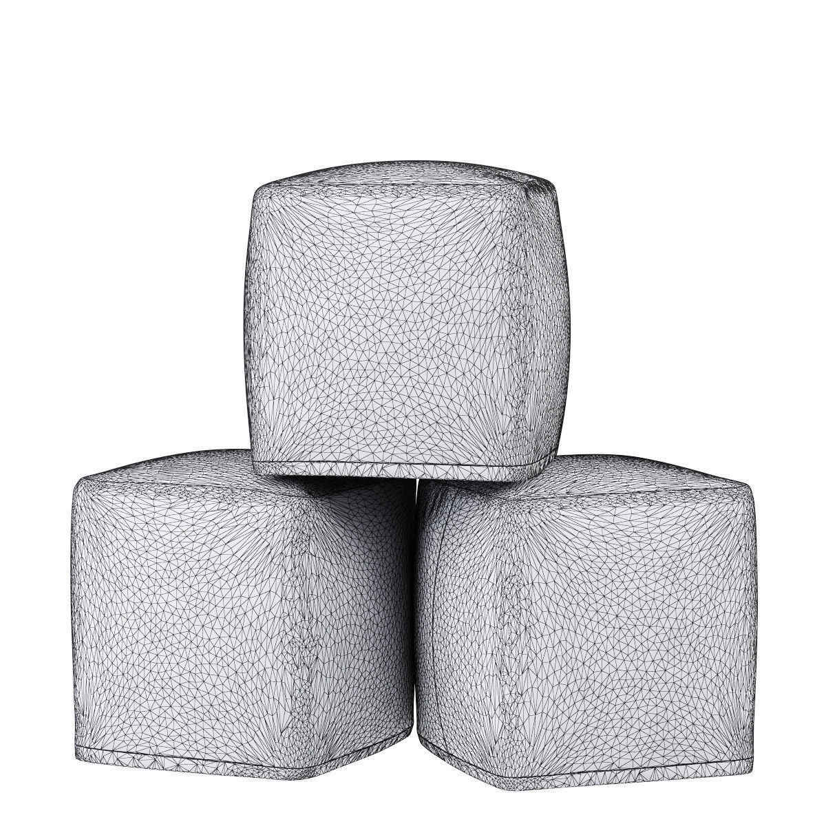 LIBERTY STAR POUF 3D model_4