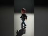 Energetic Leather Jacket Character Model Rigged and Animated Low-poly 3D model_2