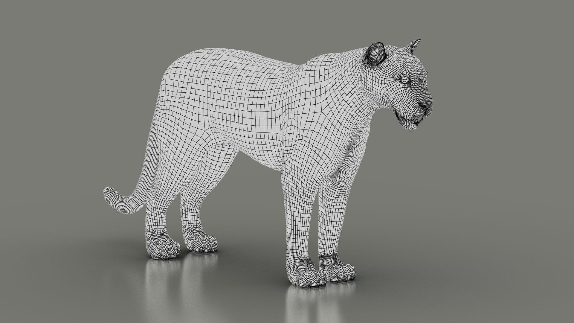 Black Jaguar RIG Xgen core 3D model_14