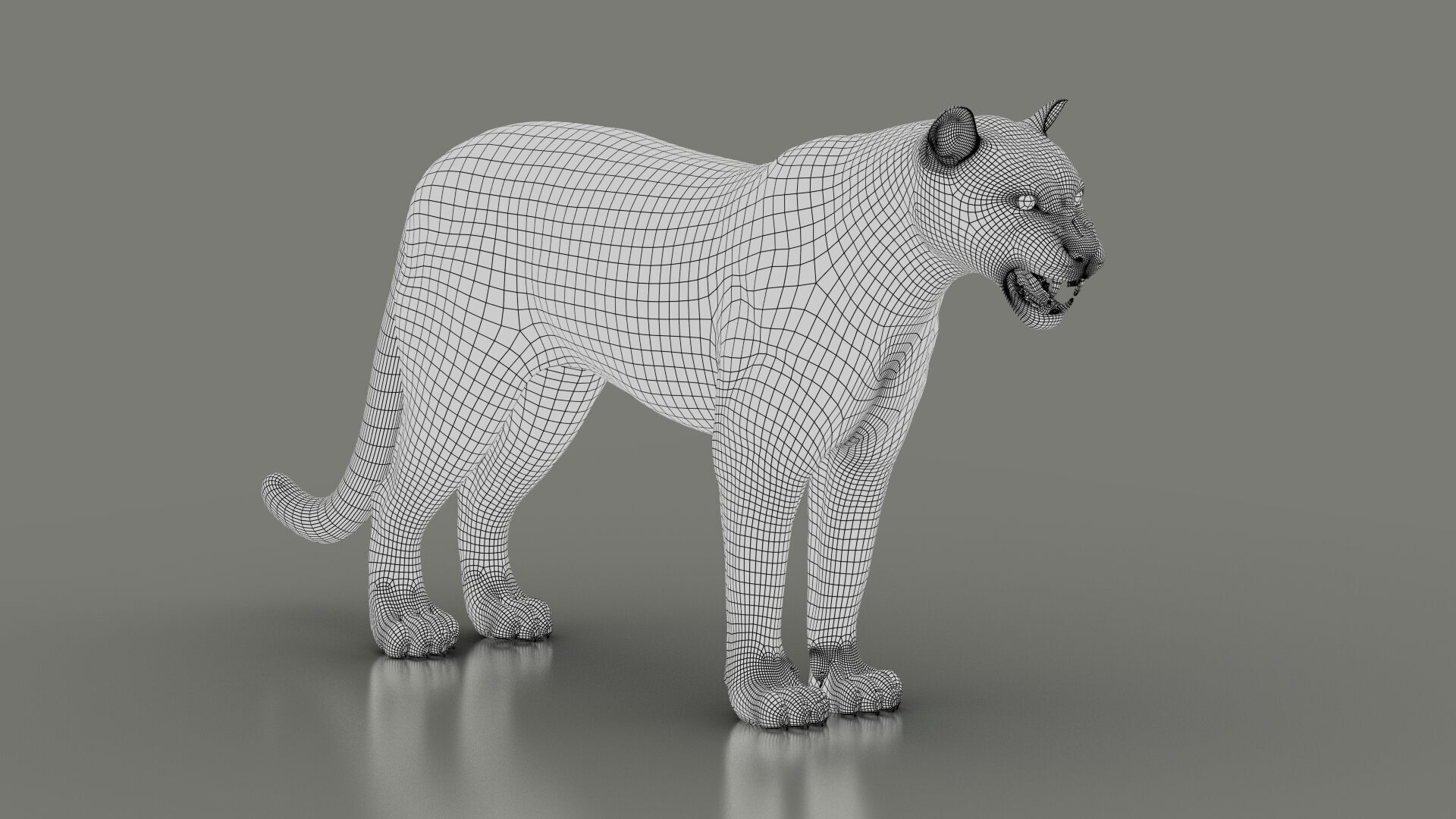 Black Jaguar RIG Xgen core 3D model_15