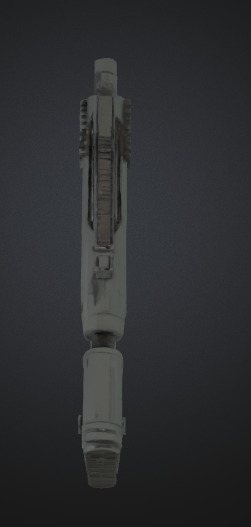 High-Poly Futuristic Bullpup Shotgun 3D Model 3D model_1